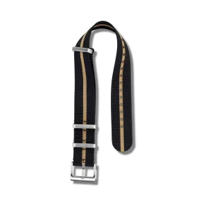 Riflet Natorem - Sort med beige stribe