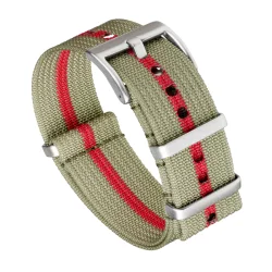 Riflet Natorem - Grn med rd stribe