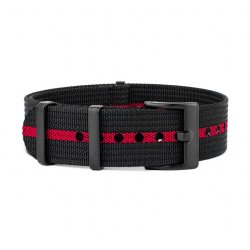 Riflet Natorem - Sort med rd stribe