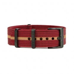 Riflet Natorem - Bordeaux med beige stribe