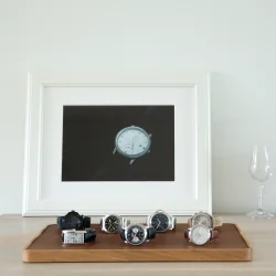 Morelund Tray XL - Dark Oak - Cognac