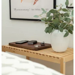 Morelund Tray XL - Dark Oak - Cognac