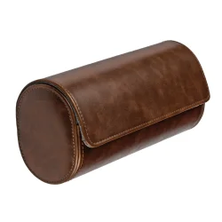 Premium Watch Roll til tre ure - Brun