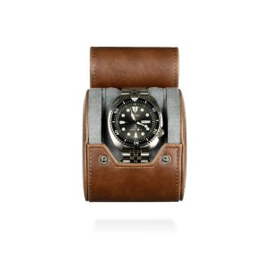 Premium Watch Roll til t ur - Brun
