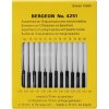 Bergeon 4251 - S�t med 12 taprivaler - 0.33 - 0.69 mm