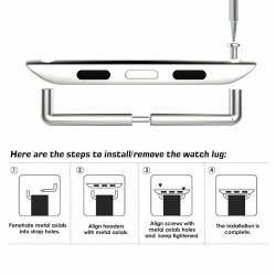 Klassisk Remadapter til Apple Watch 2 stk. - Guldfarvet