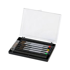 Beco Technic Antimagnestisk Skruetrkkerst - 5 stk. med lige krv 0.5 - 1.2 mm