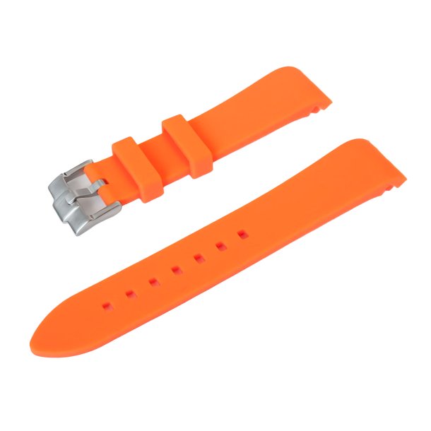 Curved End Silikonerem - Orange