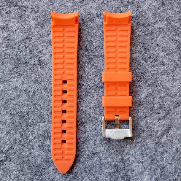 Curved End Silikonerem - Orange