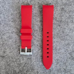 Curved End Silikonerem - Rd