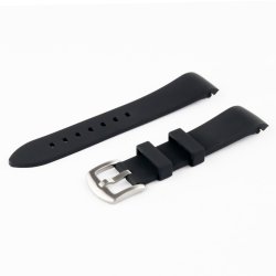 Curved End Silikonerem - Sort