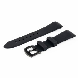 Curved End Silikonerem - Sort