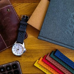 Tropical Honey - gummirem i FKM med quick-release - sort