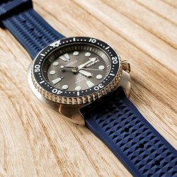 Vaffelmnstret gummirem i FKM med quick-release - Bl