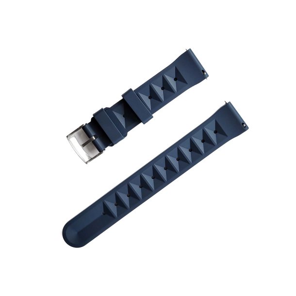 Vaffelm�nstret gummirem i FKM med quick-release - Bl�