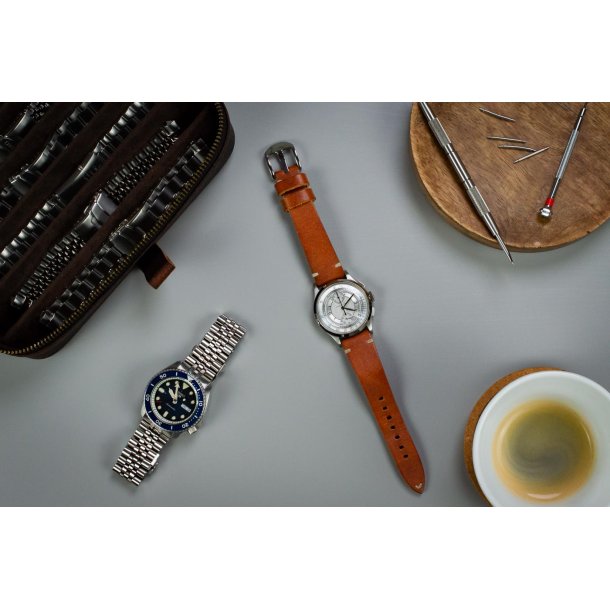 Happel Richmond L�derrem - Mahognifarvet