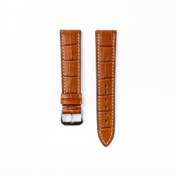 Happel - Saboga Imiteret Alligatorskind - Cognac