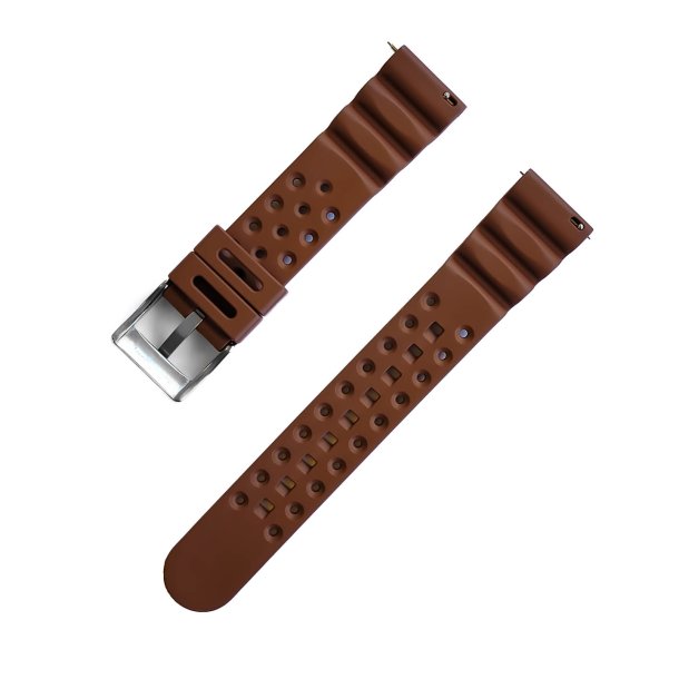Klassisk gummirem i FKM med quick-release - Brun