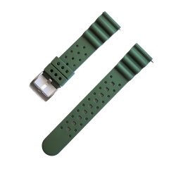 Klassisk gummirem i FKM med quick-release - Mrkegrn