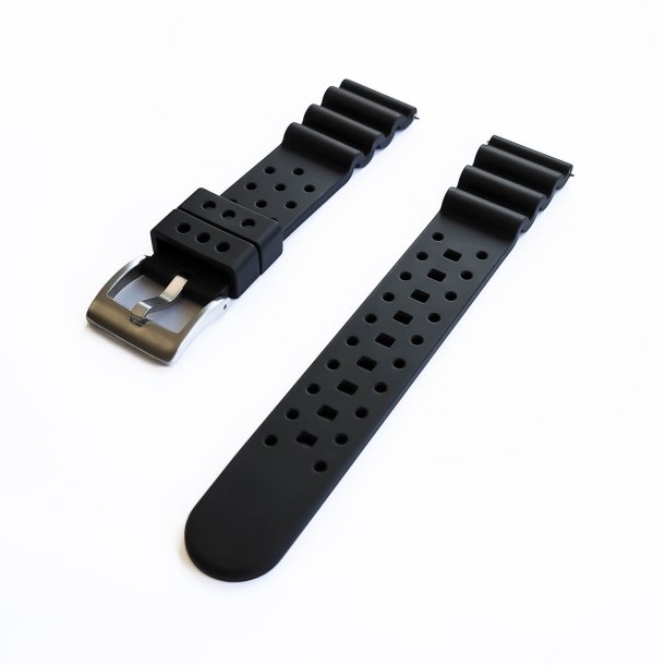 Klassisk gummirem i FKM med quick-release - Sort