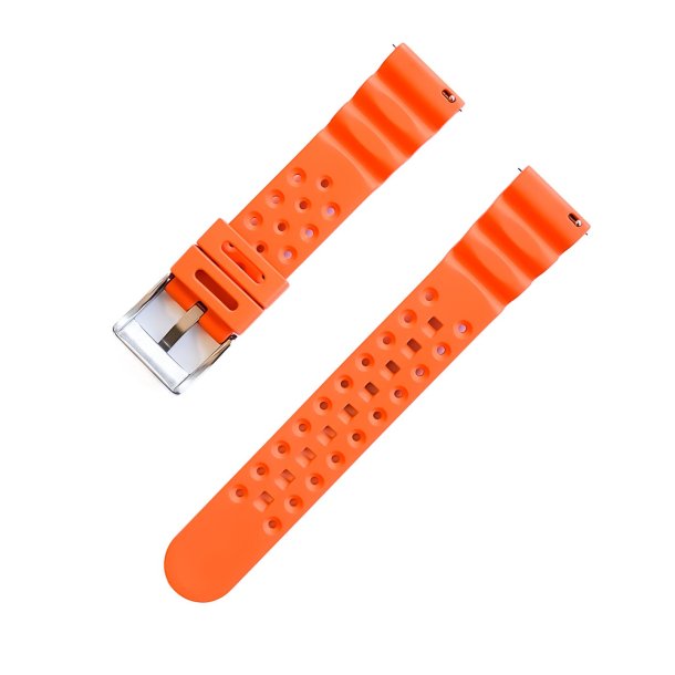 Klassisk gummirem i TPSiV-silikone med quick-release - Orange