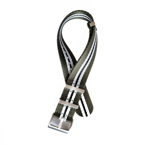 Premium Natorem - Gr�nne, hvide og sorte striber 