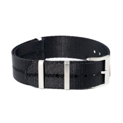 Natorem med prget stribe - Sort