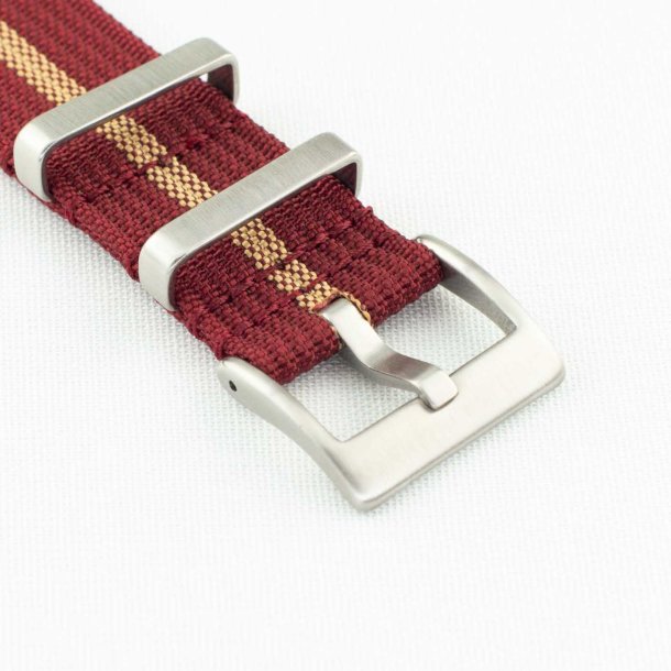 Riflet Natorem - Bordeaux med beige stribe