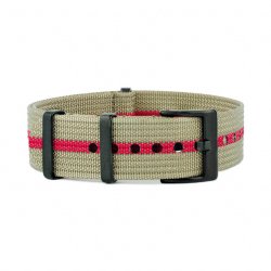 Riflet Natorem - Grn med rd stribe