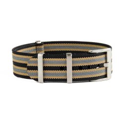 Riflet Natorem - Sorte, gr og beige striber - Bond's choice NTTD