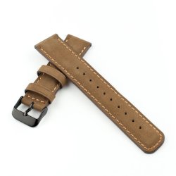 Rustik Lderrem II med Quick-release - Brun