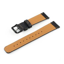 Rustik Lderrem II med Quick-release - Sort