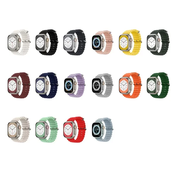  Silikonerem til Apple Watch - Hvid