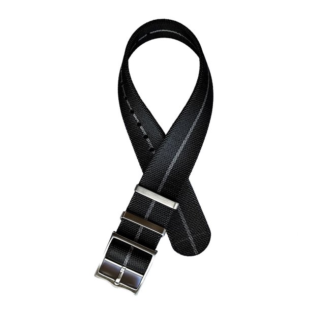 Single Pass Luksus - Sort med gr� stribe