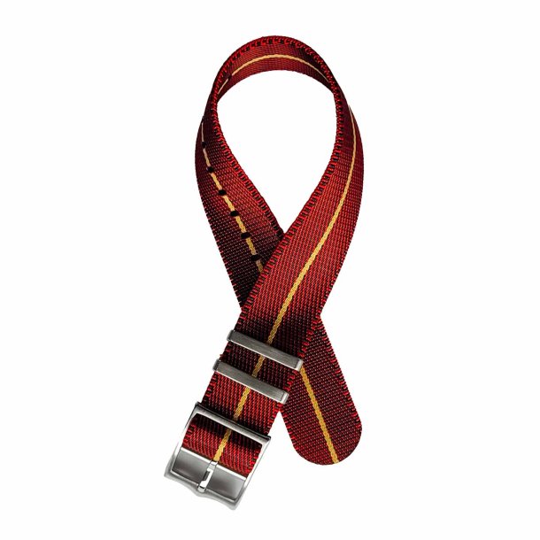 Single Pass Luksus - Vinr�d med beige stribe