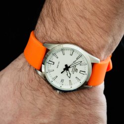 Sportsrem i silikone med quick-release III - Orange