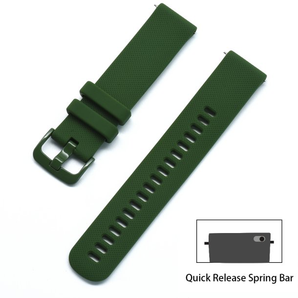 Sportsrem i silikone - Gr�n