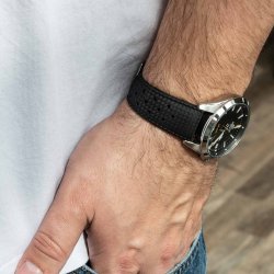 Classic Tropical Gummirem med quick-release - Sort