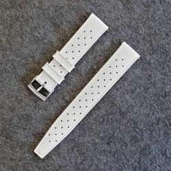 Tropisk gummirem i FKM med quick-release - Hvid