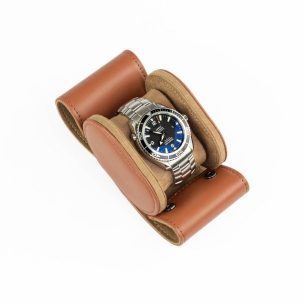 Watch Roll til �t ur - Cognacfarvet