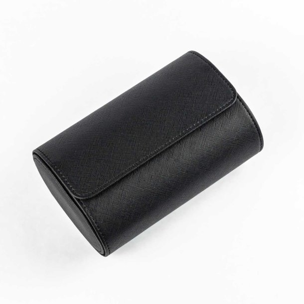 Watch Roll til to ure - Sort Saffiano