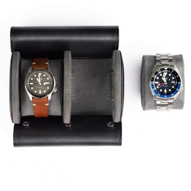 Watch Roll til to ure - Sort