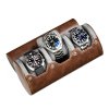Premium Watch Roll til tre ure - Brun