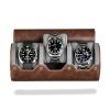 Premium Watch Roll til tre ure - Brun